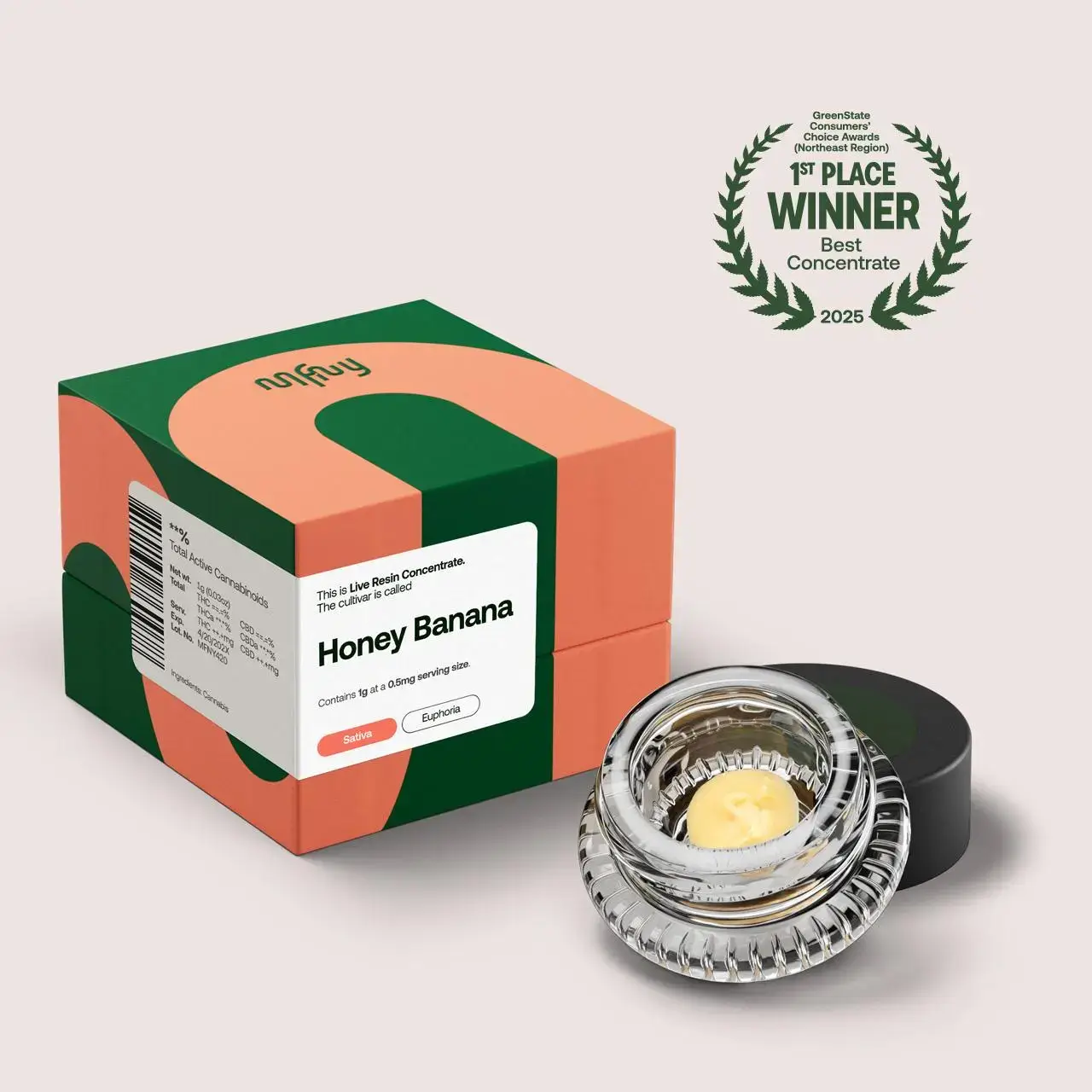 MFNY Honey Banana Live Resin Badder 1g at Top Grass Bellport