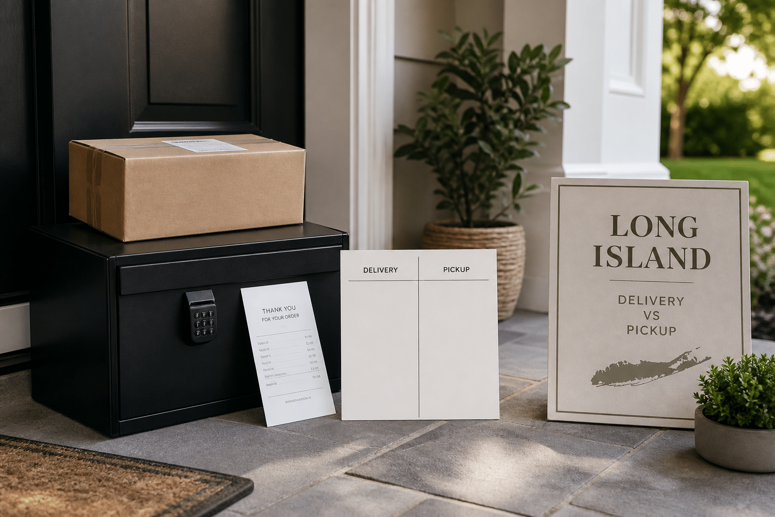 secure Long Island cannabis delivery versus pickup storage and comparison checklist