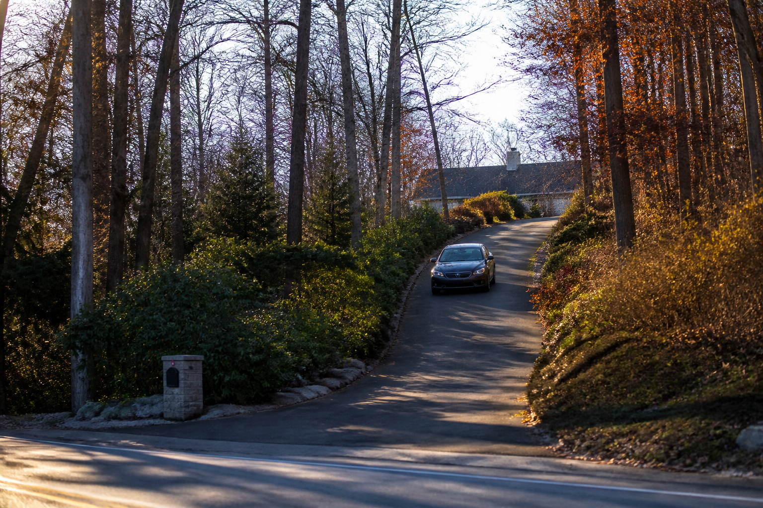Long driveway access for cannabis delivery in Miller Place